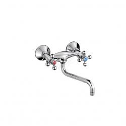 Смеситель Potato Р4661 для кухни настенный, хром
