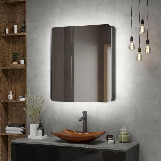 Зеркало-шкаф Континент Eltoro black LED 760х850