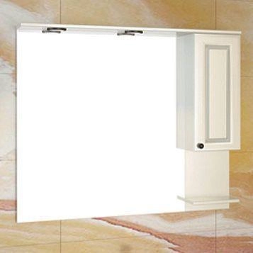 Зеркало шкаф Comforty Севилья-100 слоновая кость