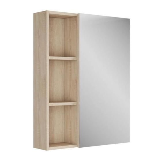 Зеркало-шкаф UNCORIA Арно 60, дуб сонома