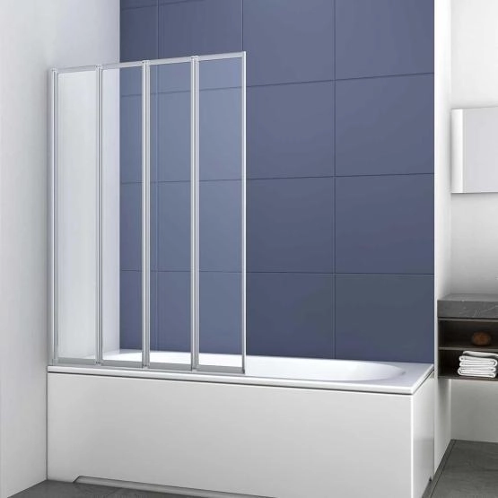 Шторка на ванну Vincea VSB-31100CL, 1000*1400, хром, стекло прозрачное