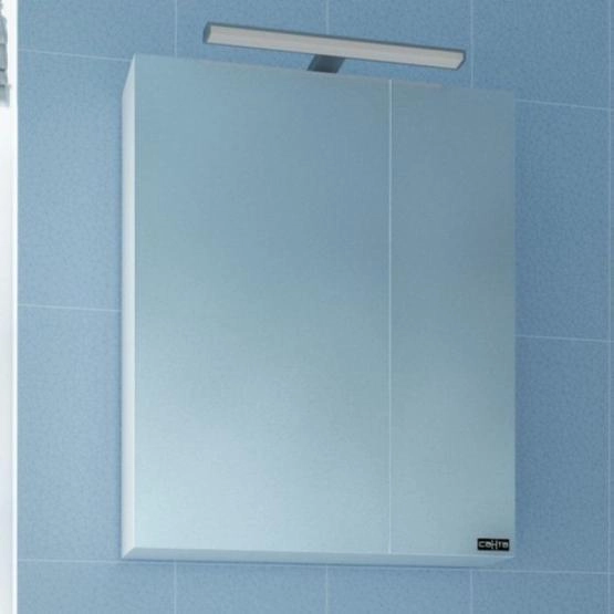 Зеркальный шкаф СаНта Стандарт 70 113009, цвет белый, с подсветкой