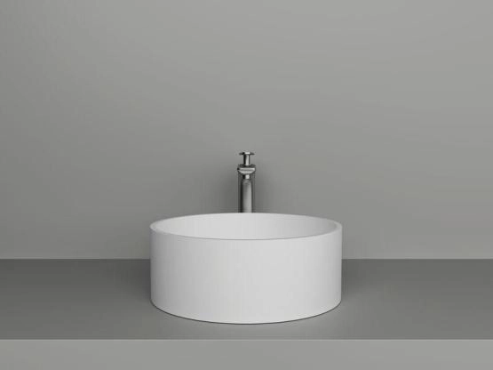 Раковина NT BAGNO NT412 Amaro 400x400 искусственный камень белый матовый