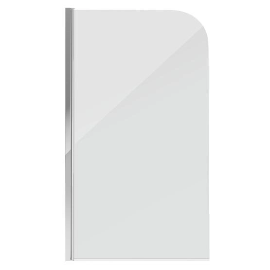 Шторка для ванны GROSSMAN GR-100 (140*80) алюминиевый профиль, стекло прозрачное 6мм