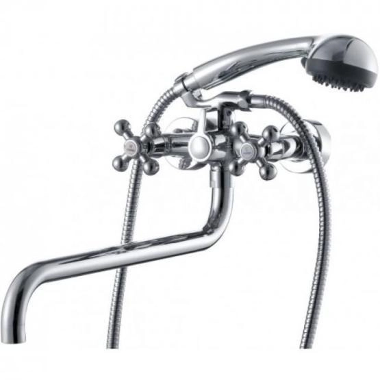 Смеситель для ванны KAISER Carlson Lux (11155) с душем  хром