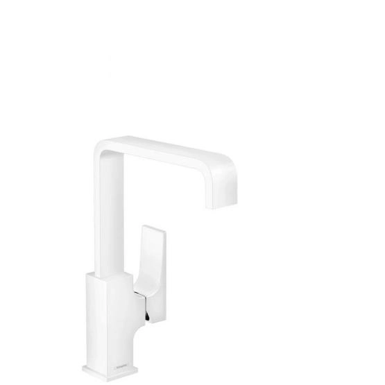 Hansgrohe 32511700 Metropol Cмеситель для раковины 226 мм, Push-Open, излив, матовый белый