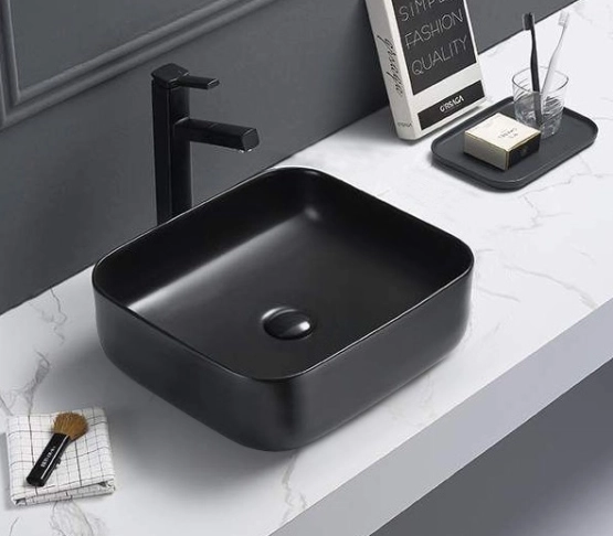 Раковина Ceramalux Серия NC 2106MB 38.5x38.5 на столешницу