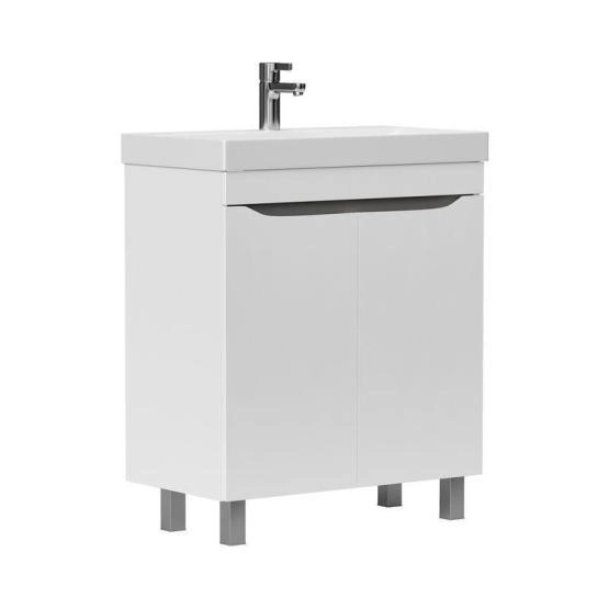 Тумба для ванной Volna Lake 70.2D бетон напольная раковина отдельно