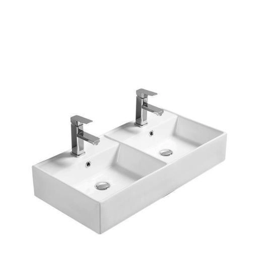 Раковина SantiLine SL-1096 керамическая, накладная