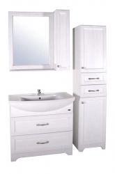 Тумба под раковину ASB-Woodline Берта 85 патина серебро