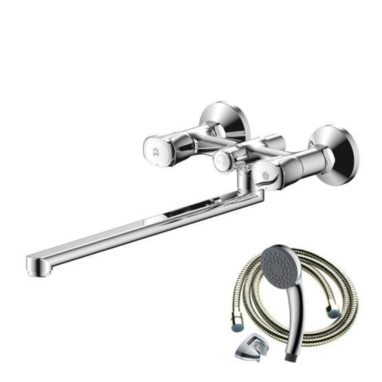 Смеситель OLIVES Vasco 27231VS для ванны с длинным изливом хром