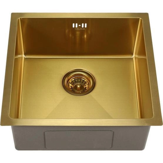 Мойка Melana ProfLine D4645HG 46x45 1,2/200 сатин золото врезная квадратная