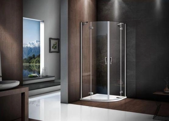 Душевой уголок GOOD DOOR SATURN R-100-C-CH 100x100 прозрачное