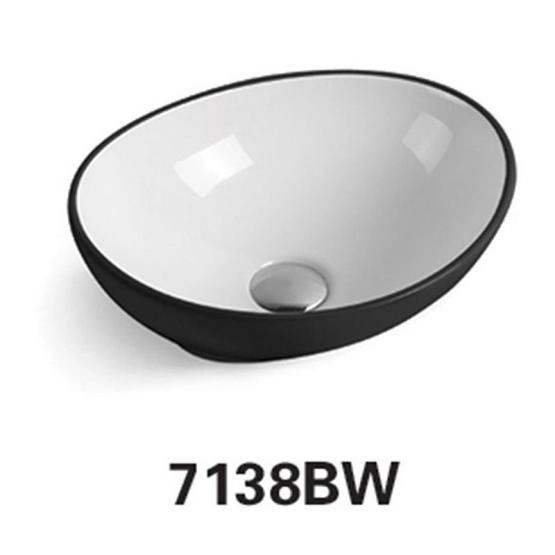 Раковина CeramaLux 7138MB 40x33х14 см на столешницу