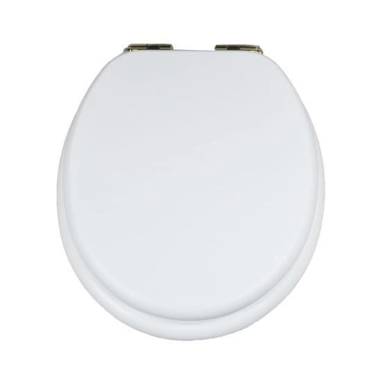 Деревянное сиденье Magliezza Retro 9000B-DO SoftClose, золото, белое матовое
