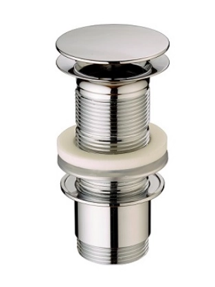 Cisal клапан донный, для раковины, без перелива , цвет Brushed Nickel