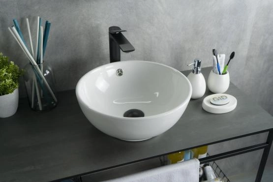Раковина Gid N9002 39x39 на столешницу белая