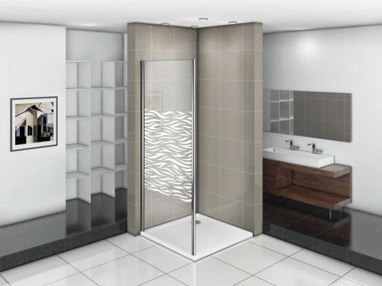 Боковая часть GOOD DOOR INFINITY SP-90-W-CH 90 узорчатое