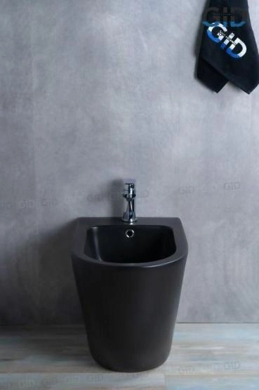 Биде Gid BDN-36BM 56 см напольное черный матовый