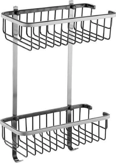 Полка двойная Zorg Antic (AZR U-3 SL) серебро