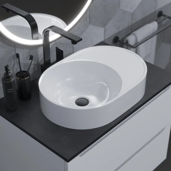 Раковина Uperwood Luna 50 см, овальная