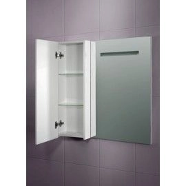 Зеркало шкаф Belux угловое Япония В 80 Ш (шк.слева) с подсветкой