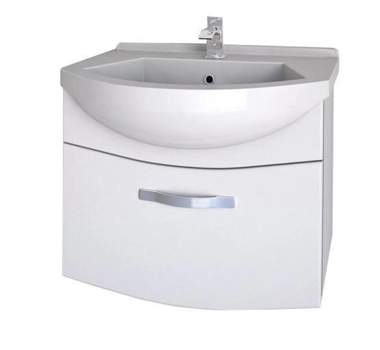 Тумба под раковину Dreja Alfa 55 99.0301 подвесная цвет белый