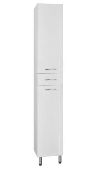 Шкаф для ванной Style Line Эко Стандарт 36 с бельевой корзиной напольный с ящиком