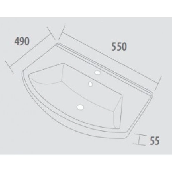 Раковина Dreja Alfa 55 195452
