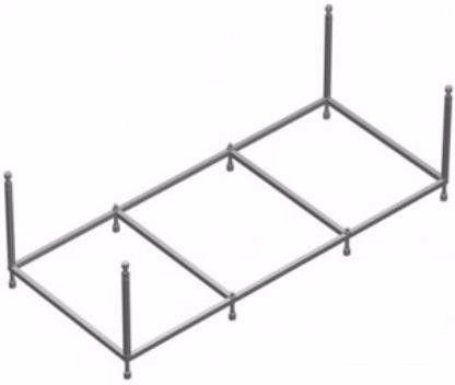 Каркас для ванны Am.Pm Sensation W30A-170-075W-R 170х75 см