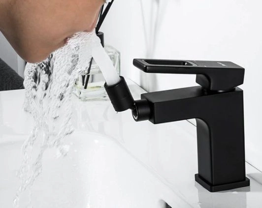 Смеситель для биде Gappo G5017-6 чёрный