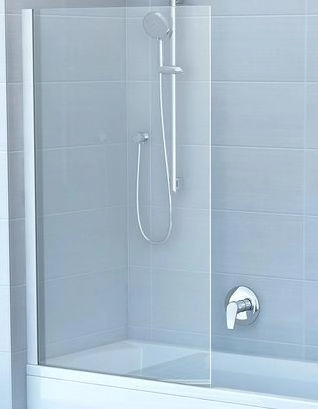 Шторка для ванны Ravak CVS1-80 L сатин+стекло Transparent