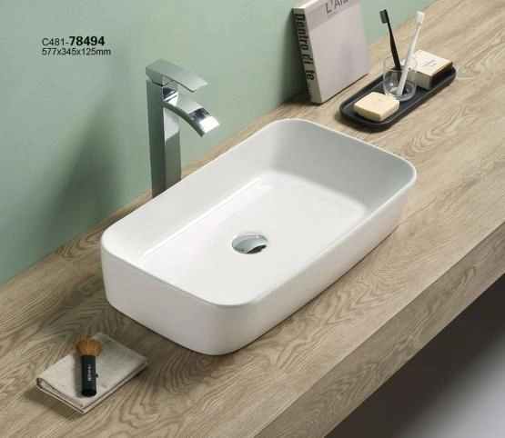 Раковина Ceramalux Серия N 78494 58x35 на столешницу