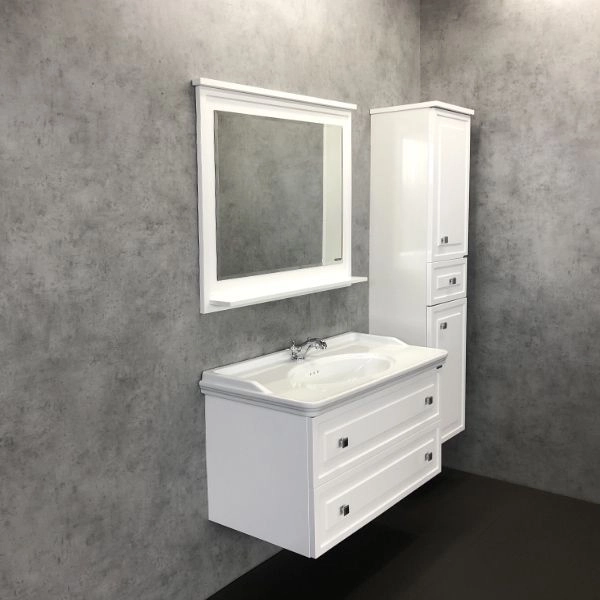 Зеркало Comforty Феррара-100 белый