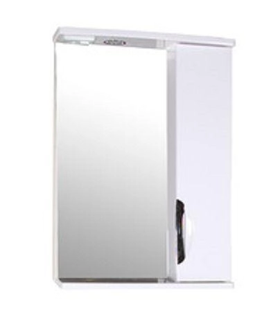 Зеркальный шкаф ASB-Mebel Мессина 9885 512х176 мм с подсветкой цвет белый глянец