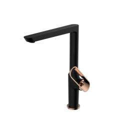 Смеситель Bien Hermes BE11009409 для кухни Черный/Розовое золото