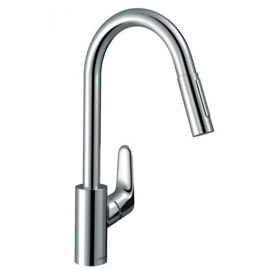 Hansgrohe Focus M41 73880000 Смеситель для кухни 230 мм, выдвижной излив, хром