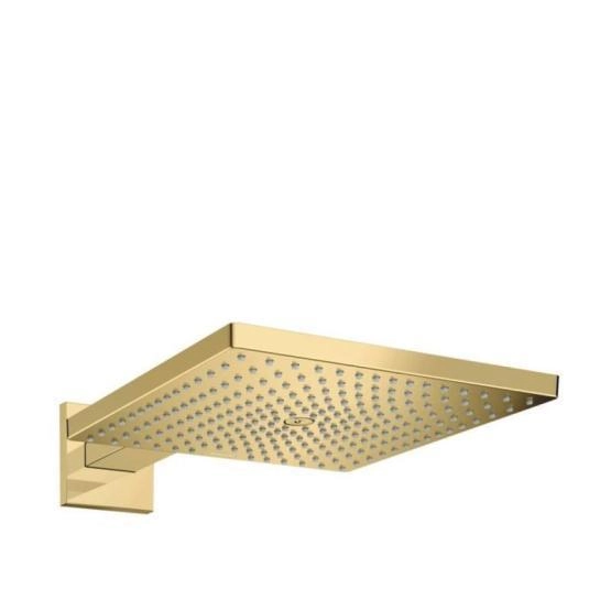 Hansgrohe 26238990 Raindance E Верхний душ 300х300 мм, 1 режим RainAir, боковой кроншт.390 мм, полированное золото