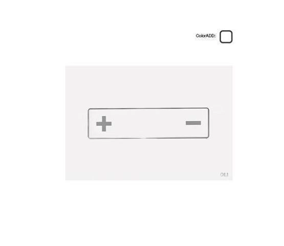 Панель механическая двойная OLI OCEANIA 054554, стекло, белый