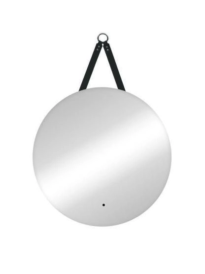 Зеркало Континент Best Led D 650 на ремне из натуральной кожи черного цвета с бесконтактным сенсором