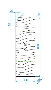 Шкаф для ванной Style Line Elfante Вероника 36 подвесной с дверками, белый