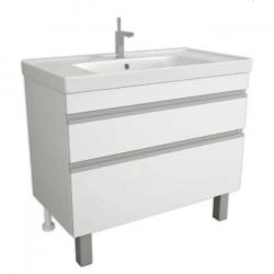 Тумба Dreja Eco Grace Plus 99.0906 90 см, белый лак, 2 ящ, под раковину