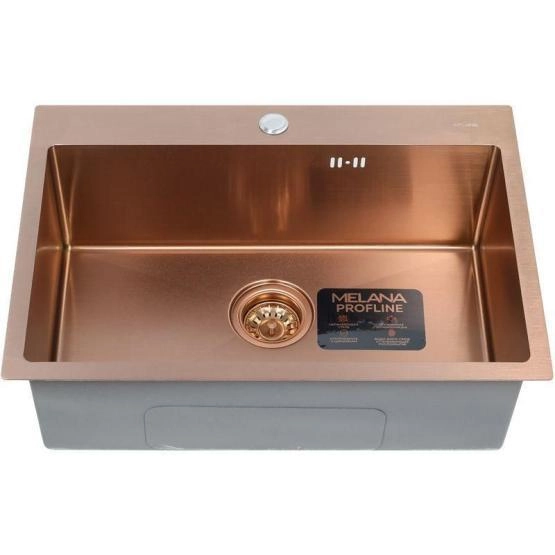 Мойка 6545 MELANA ProfLine 3,0/220 БРОНЗА  врезная прямоугольная D6545HC
