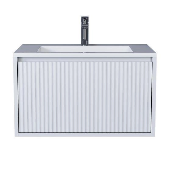 Тумба под раковину Uperwood Next Premium подвесная, 70 см, белая, 1 ящик