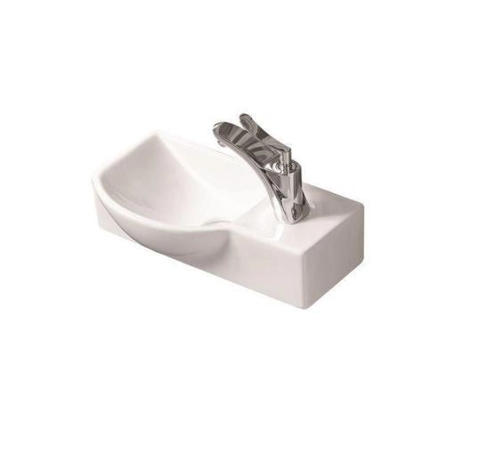 Раковина SantiLine SL-2011L 40x22 подвесная керамическая Белый
