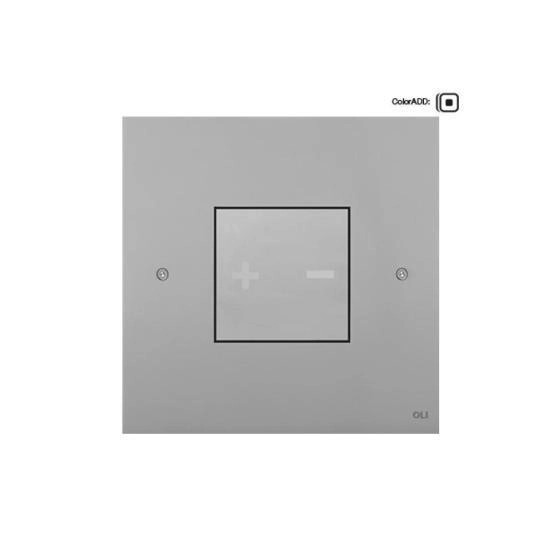 Панель механическая двойная OLI INO-X 03 661003, сталь нержавеющая, хром матовый