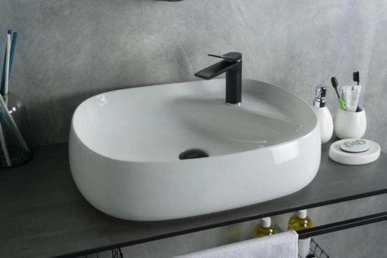 Раковина Gid N9048 59x46 на столешницу белая