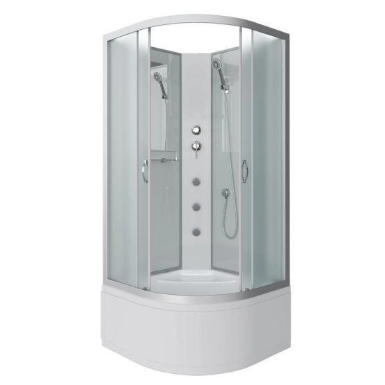 Душевая кабина Niagara NG-2309-14BKG 1000х1000х2000 высокий поддон 40см стекло матовое