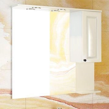 Зеркало шкаф Comforty Севилья-85 слоновая кость