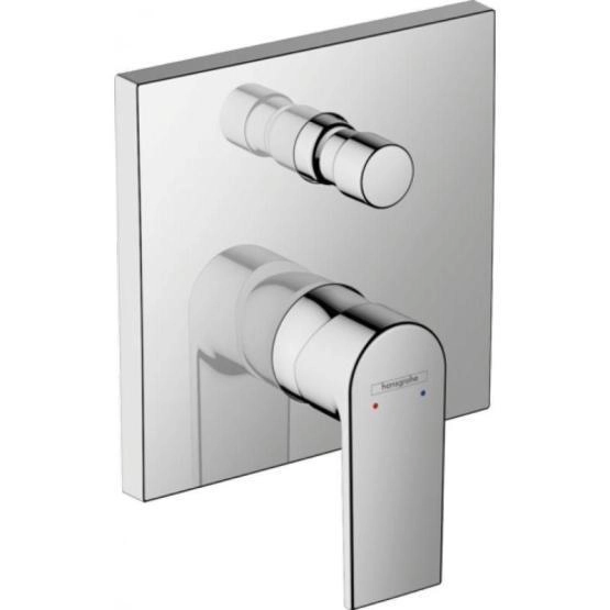 Смеситель Hansgrohe 71469000 Vernis Shape для 2х потребителей, с защит. комб. (внешняя монтажная часть) хром
